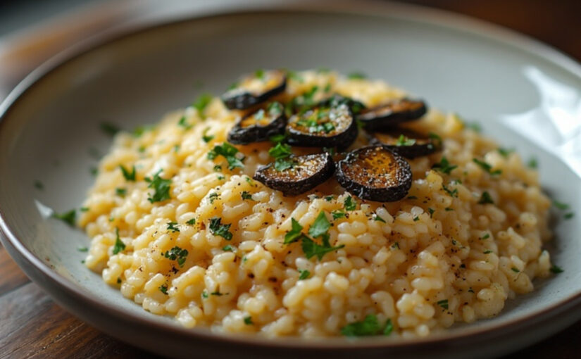 Black Truffle Risotto 🍄✨
