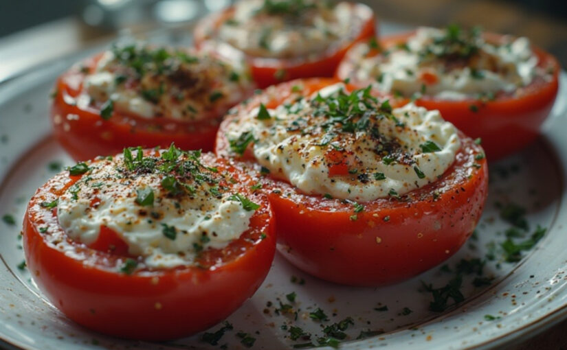 Stuffed Tomatoes with Cream Cheese 🍅✨